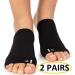 Gel Padded Arch Support Brace for Flat Feet - 2 Pairs - Plantar Fasciitis Compression Sleeves for Women & Men - Foot Pain Relief for Planter Fasciitis & Arch Pain - Black - Buy Online on GoSupps.com