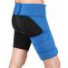 Adjustable Thigh Compression Sleeve - Blue Breathable Belt for Groin Pain Relief | Quality Thigh & Hip Brace - International Shipping Available - Buy Online on GoSupps.com