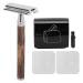 Premium Men's Bamboo Razor Set | Eco-Friendly Manual Shaving Kit with Blades Recycling Box & Holder - Buy Online on GoSupps.com