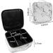 Marble Makeup Organizer and Storage Travel Case - Waterproof Makeup Bag with Adjustable Dividers and Jewelry Organizer - 9.8x8.86x3.7 inches - Buy Online on GoSupps.com
