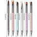 dijiusidy 6 Pieces Nail Brush Set Color Painting Elegant Crystal Inlaid Powder Pole Flower Pens Anti-slip Handle Manicure Accessories - Buy Online on GoSupps.com