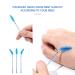 Lunamoon 100 Microburtens & 100 Cotton Swabs + 50 Mascara & 50 Lip Gloss Brushes - Blue Eyelash Extensions Set | International Shipping Available - Buy Online on GoSupps.com