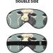 SSIMOO Lamb Print Ultra-Soft Light-Blocking Eye Mask - Optimal Comfort & Restful Sleep for Ultimate Relaxation - Black - Buy Online on GoSupps.com
