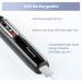 Rechargeable Electric Eyebrow Trimmer for Women Men - Painless Facial Hair Shaver with LED Light and Replacement Blade - Black - Buy Online on GoSupps.com