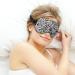 Zebra Cow Skin Sleep Mask for Women | Adjustable Eye Shades Cover with Elastic Strap - Perfect for Travel & Relaxation - Buy Online on GoSupps.com