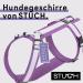 STUCH Dog Harness - Adjustable Padded Nylon Harness for Small Medium & Large Dogs - Purple (Large) - Buy Online on GoSupps.com
