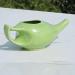 HealthAndWealth Durable Ceramic Neti Pot with 10 Sachet Neti Salt - Microwave & Dishwasher Friendly - 225ml Capacity - Green - Buy Online on GoSupps.com