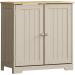Gray Priano Vanity Unit - Free-Standing Storage Cabinet with Sink | Bath Vida | Wood-Based Bathroom Cabinet for International Shipping - Buy Online on GoSupps.com