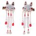 VICASKY 1 Pair Fox Tassel Clip Women Tassel Hair Clip Girl Hair Clips Tassel Drop Barrette Tassel Barrette Chinese Tassel Hair Clip Chinese Hair Accessories Chinese Tassel Hairpin