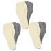 NOLITOY 6 Pairs Wool Insole Woolen Insoles Boot Insoles for Men Wool Shoe Inserts Winter Warm Insole Winter Insoles Wool Shoe Insole Chemical Fiber Men and Women Sports Shoes Wool Felt As Shown 25.00X8.50X0.60CM