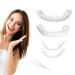 Wrong teeth tooth whitening set 2 pairs of teeth to put on prostheses fake teeth at the top and bottom smile veneer cosmetic veneers teeth for men women