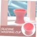 Didiseaon Makeup Brush Cleaner makeup cleaner cup makeup brush small cosmetic brush cleaner cosmetic brush cleaner cup Silica gel Cleaner make up detergent cleaning rack travel cleaning cup - Buy Online on GoSupps.com