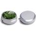 Round Tropical Rainforest Print Pill Box | 3 Compartment Pocket Organizer | Decorative Metal Pill Case for Travel - Buy Online on GoSupps.com
