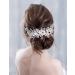 Anglacesmade Bridal Headband Leaves and Flower Hair Vine Crystal Tiara Crown for Wedding Hair Accessories for Women and Girls (Silver) - Buy Online on GoSupps.com