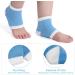 Buy Heel Socks - Washable Gel Spa Moisturizing Foot Care | Open Toe Heel Protection for Dry Cracked Skin (2 Pcs - Blue) - Buy Online on GoSupps.com