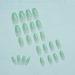 24PC Glossy Gradient Green Coffin Press-On Nails - Medium French Tip Design for Women & Girls - Buy Online on GoSupps.com