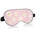 Haskirky Light Blocking Eye Mask Breathable and Adjustable Adult Men and Women Travel on Business Trips Yoga Meditation Light Smooth Comfortable Eye Mask Office Deep Sleep Goodies Pink Rabbit