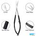Facial Hair Scissors-Eyebrow Trimmer-Grooming Scissors for Eyebrow Shaping Ear Nose Nostril Hair & Moustache (Black Curved) - Buy Online on GoSupps.com