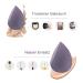 Euduq 8-Piece Makeup Sponge Set | Beauty Blender & Powdered Cosmetics Egg | Liquid Foundation & Powder Applicator | Washing Sponges & Slimming Pads | Purple - Buy Online on GoSupps.com