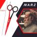 NARZ Professional Hairdressing Scissors 6 - Stainless Steel Hair Cutting Scissors for Barbers & Hairdressers | Men & Women | Red & Black Color - Buy Online on GoSupps.com