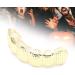 Hip Hop Teeth Grillz Removable Hip Hop Hollow Tooth Easy to Wear for Party Photo for Halloween for Women Men Gift(Gold) - Buy Online on GoSupps.com