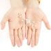4-Piece Pearl Hair Pins Set - Bridal Wedding Rhinestone Headpiece for Bride & Bridesmaid - Buy Online on GoSupps.com