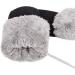Toddler Winter Gloves with String - Warm Plush Knitted Black Gloves for 1-3Yrs - Buy Online on GoSupps.com