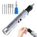 Electric Nail File - Portable Electric Nail File For Acrylic Gel Nails Toenail Sander With Bits Kit For Manicure Salon Home Gray