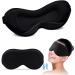 100% Blackout 3D Eye Mask for Sleeping with Adjustable Eyelash Protector - Breathable and Comfortable Sleep Mask for Women and Men - Ideal for Travel, Naps, Breaks, and Yoga - Buy Online on GoSupps.com