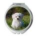 Mirror Travel Mirror Dog Young Dog Small Dog Maltese White Puppy Young Pocket Mirror portable mirror