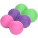 Verdant Touch Peanut Massage Ball - Silicone Yoga Training for Muscle Relaxation | Fitness Equipment in Purple Rose Red & Green - International Shipping Available - Buy Online on GoSupps.com