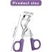 Metal Eyelash Curler Curl Up Lash Curler Long Lasting Eyelash Makeup Tool with Spring Assist Silicone Pad Lifted Eye Lash Curlers for Girls and Women Fits All Eye Shape(Purple) - Buy Online on GoSupps.com