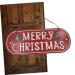 Yardenfun Ornament Christmas Hanging Decoration Christmas Door Decorations House Number Decorative Items Iron - Buy Online on GoSupps.com