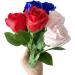Yesok 50Pcs Floral Wire Stems with Leaves for DIY Craft Bouquet Making - Buy Online on GoSupps.com