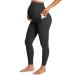Baydi Women Calculation leggings with pockets opaque long pregnancy leggings high waist bridle pants women soft elastic pregnancy pants m black