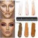 PICKX Highlighter Stick Contouring Stick Concealer Contour Dual 2-in-1 Makeup Concealer Contour Cream Set Lasting Contouring Makeup Set (Lotus + Light Brown) - Buy Online on GoSupps.com