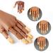 Nail Practice Hand with 400 Replacement Tips - Flexible Acrylic Manicure Hand for Beginners & Nail Technicians - Brown - Buy Online on GoSupps.com