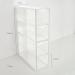 A Versatile Transparent Cosmetic Display Box with Four compartments for Lip Gloss Eye Shadow Nail Polish and Jewellery Four-compartmentdailydisposablecontactsstoragebox - Buy Online on GoSupps.com