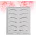 Angoily 6 Pcs Eyebrow Practice Skin Eyebrow Microblading Eye Brow Practice Skin Eyebrow Training Skin Set - Buy Online on GoSupps.com