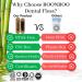 Charcoal Dental Floss with Bamboo Holder - Mint Flavor | Eco-Friendly Dental Care | Ship Internationally - Buy Online on GoSupps.com