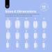Beetles Gel Nail Tips 510PCS - Full Matte Pre-shaped Short Square Oval - No Filing Needed - Soak Off DIY Nail Extensions - Acrylic Nails Gelly Tips - Buy Online on GoSupps.com