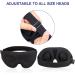 YIVIEW 3D Contoured Sleep Mask | 100% Light Blocking Eye Mask for Men and Women | Adjustable Strap | Soft & Comfortable Blindfold for Sleeping, Travel, and Night Shifts - Buy Online on GoSupps.com