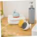 Combined 3 Silicone Shampoo Brushes for Scalp Massage - Hair Peeling & Care | International Shipping - Buy Online on GoSupps.com