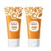 Orange Enzyme Exfoliating Gel Orange Exfoliating Brightening Gel Gentle Exfoliator For Face Oranges Exfoliatings Whitening Gels Skin Exfoliator For Body Gentle Mud Exfoliatings Gels (2pc 50ml) 2pc 50 g (Lot de 1)