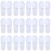 Aneco 12 Pairs Disposable Spa Slippers Fluffy Closed Toe Spa Slippers for Hotel, Home, Guest Use, Fits up to US Men Size 10 and Women Size 11 10-11 Women/10-11 Men