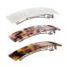 Jayongnee clip Tortoise Shell Hair Barrettes for Women Ladies  Elegant French Design Barrettes Tortoise Shell Automatic Hair Clip for Medium and Thick Hair  barrettes for thick hair Fashion Acrylic Ponytail Holders Barre...