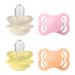 BIBSS Supreme Schnuller 4-pack BPA-free symmetrical nipple.Silicone made in Denmark size 1 (0-6 months) Sunshine Mix 0-6 months (2-pack) Sunshine Mix