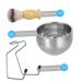 Ipetboom Shaving Brush Set | Soft Hair Safety Beard Brush Storage Rack & Stainless Steel Shaving Kit for Men - International Shipping Available - Buy Online on GoSupps.com
