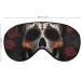 Skull with Flower Sleep Eye Mask for Women Men | Elastic Strap/Headband for Sleep, Travel, Nap - Buy Online on GoSupps.com