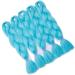 Shop SEGO 5 Packs 24 Crochet Afro Braid Extensions - Sky Blue Synthetic Hair for Stunning Braids - Buy Online on GoSupps.com